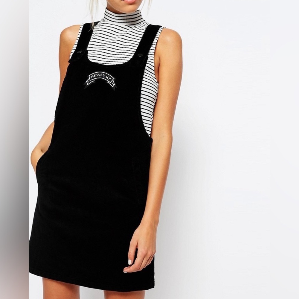 Lazy Oaf “Messed Up” Pinafore Dress